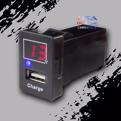 #ad 5V 2.1A Car USB Port Socket Digital Charger Interface factory fit Voltmeter USA $8.99