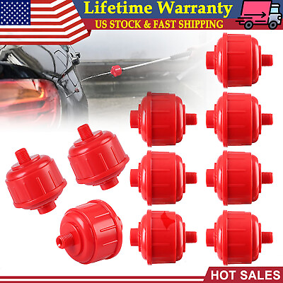 #ad 10PCS DISPOSABLE INLINE AIR FILTERS FOR HVLP Paint Spray Gun Universal Red $24.80
