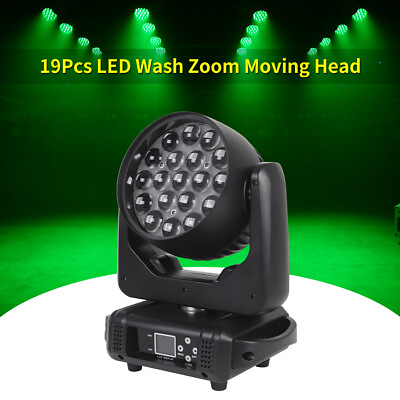 #ad 19x15W Moving Head Lights RGBW 4 in 1 LED Stage Light with Zoom Beam Wash Effect $159.00