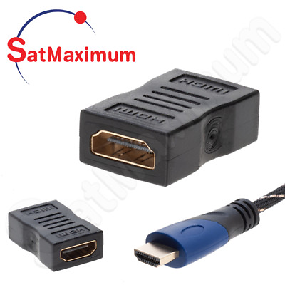 #ad HDMI COUPLER Female Adapter Cable Extender for HDTV HDCP 4K Connector F F $3.95