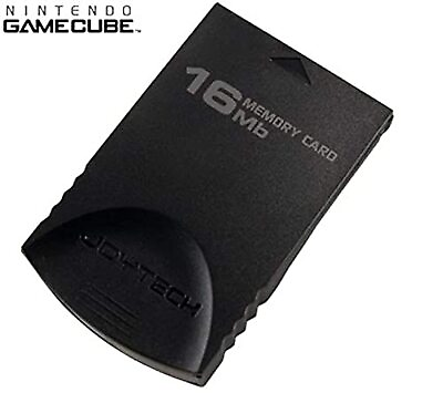 #ad 16MB Memory Card For GameCube Wii Expansion Black JS 811B Brand New 2E $8.52