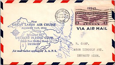 #ad FFC 1930 Great Lakes Air Cruise Sturgeon Bay Wis to Chicago IL F35047 $5.99