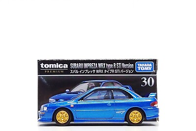 #ad Tomica Premium 1:64 Subaru Impreza WRX type R STi Version Blue #30 $16.99