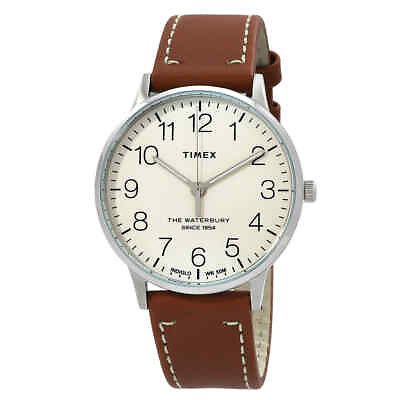 #ad Timex Waterbury Quartz White Dial Men#x27;s Watch TW2R25600 $54.95