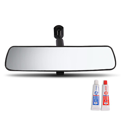 #ad 8 in Inside Rear View Mirror w AB Glue Heavy Duty Replacement Mirror Universal $15.99