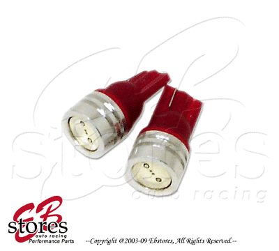 #ad 2pc x T10 Wedge Red Front Side Marker High Power LED Light Bulb 2827 1 Pair $10.78