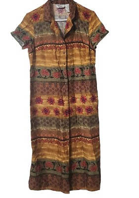 #ad Kathy Lee Collection Long Shirt Dress Tunic Sz 8 10 $15.00