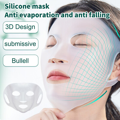#ad Reusable Silicone Anti slip Face Moisturizin Mask Cover For Sheet Mask Skin Care $8.69