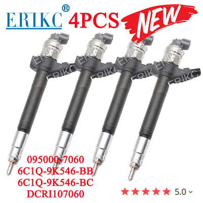 #ad 4PCS New Injector 095000 7060 for DENSO Ford Transit 2.2 2.4 TDCI 6C1Q 9K546 BC $492.00