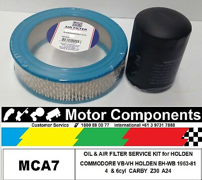 #ad FILTER SERVICE KIT OIL amp; AIR HOLDEN EH WB COMMODORE VB VC VH 1963 1981 AU $61.61