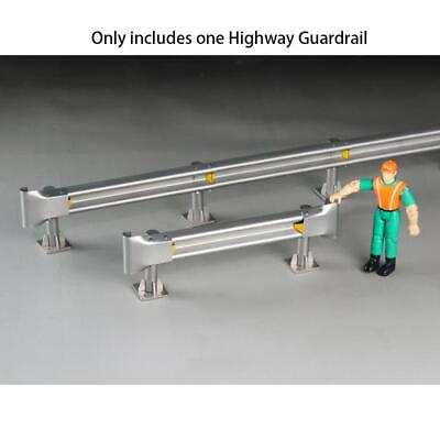 #ad Metal Highway Guardrail for 1 14 RC Tractor Truck Car Off road Vehicles Model $18.39