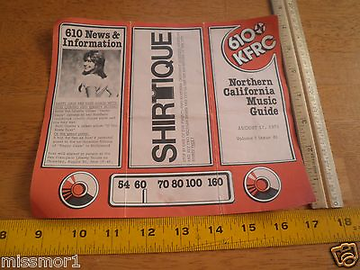 #ad KFRC 610 AM radio HITS songs flyer 1979 Happy Days Suzi Quatro Leather The Knack $6.40