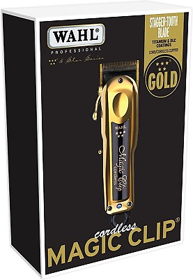 #ad Wahl Professional 5 Star Cordless Magic Clip w Stand Limited GOLD EDITION NEW $125.00