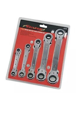 #ad 5 Piece Offset Ratchet Ring Spanner Set 6 21 mm Fully Reversible GBP 16.99