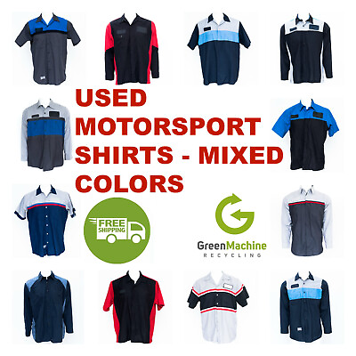 #ad Used Work Shirts Motorsport Cintas Redkap Unifirst Gamp;K MIXED COLORS FREESHIP $8.49