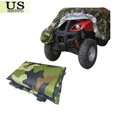 #ad 190T Camouflage Waterproof ATV Cover Storage For Polaris Honda Yamaha Suzuki USA $23.97