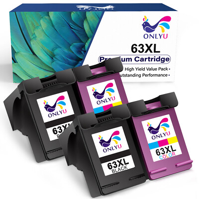 #ad Combo Black Color Ink Cartridge 65XL 63XL 62XL 64XL 61XL 60XL for HP Printer Lot $14.85
