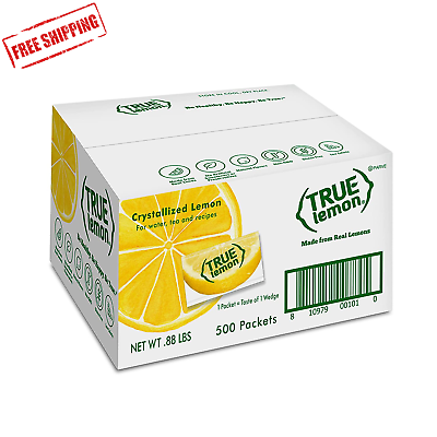 #ad TRUE LEMON Water Enhancer Bulk Pack 0 Calorie Drink Mix Packets 500 Count 💪 $25.97