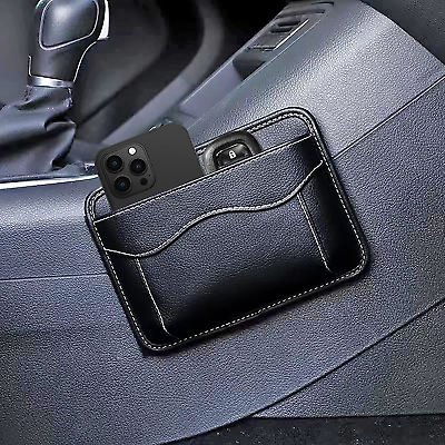 #ad Car Seat Side Pocket Organizer Pu Leather Storage Pocket Pouch Cell Phone $16.13