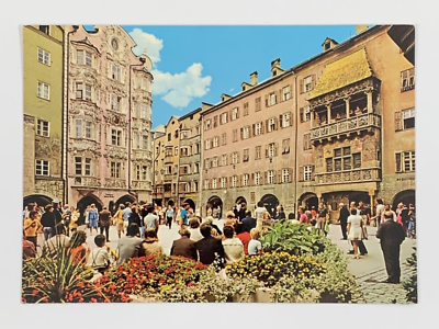#ad Innsbruck Altstadt Herzog Friedrich Strasse Helblinghaus amp; Golden Roof Postcard $6.29