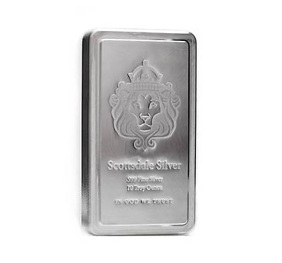 #ad 10 oz Scottsdale STACKER® Silver Bar .999 Silver #A182 $312.39