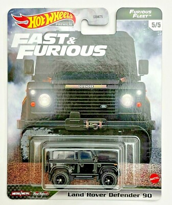 #ad Hot Wheels Land Rover Defender 90 Black #5 Fast amp; Furious Furious Fleet 5 5 $13.99