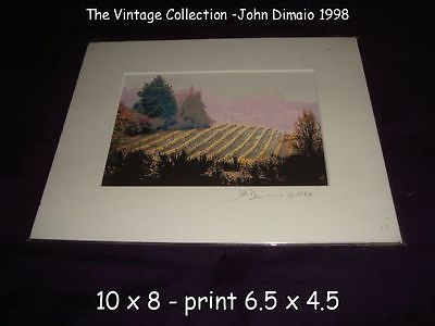 #ad NEW THE VINTAGE COLLECTION JOHN DIMAIO PHOTOGRAPHY 1998 VINEYARDS PRINT $12.99