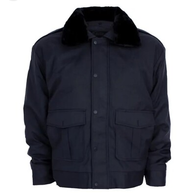 #ad NEW National Patrol Security Bomber Oxford Nylon Black Jacket Adult M $39.99