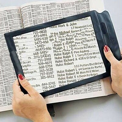 #ad Full Page Magnifier Sheet 4x Big Large Magnifying Glass Reading Book Aid Lens ^^ $4.99