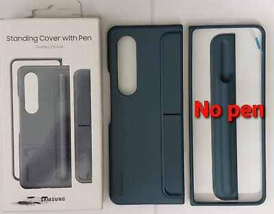 #ad Samsung Official Standing Cover for Galaxy Z Fold4 Gray Green $15.00