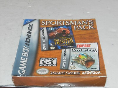 #ad Sportsman#x27;s Pack Nintendo Game boy Advance Game NEW NIB Cabela#x27;s Rapala $29.91
