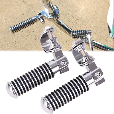 #ad 1quot; 1 1 4quot; Highway Motorcycle Foot Pegs Pedals Crash Bar For Harley Suzuki Honda $32.85