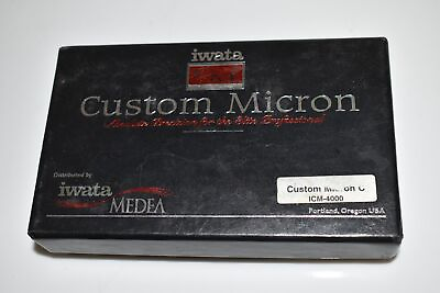 #ad Iwata Custom Micron CM C Plus Gravity Feed Airbrush NEW IN BOX TPX92 $450.00