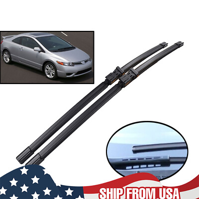 #ad Xukey Front Wiper Blades Set For Honda Civic Coupe American Version 2005 2011 $10.62