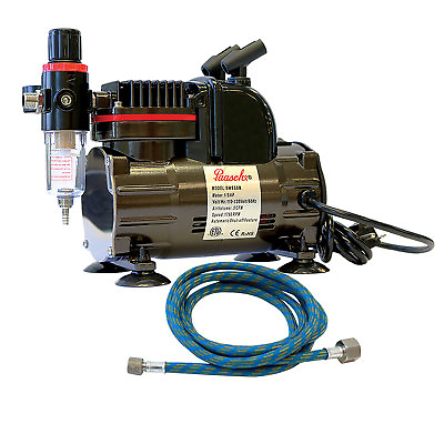 Paasche 1 5 HP Airbrush Compressor w Regulator Airbrush Holders amp; 1 8quot;BPS Hose $119.50