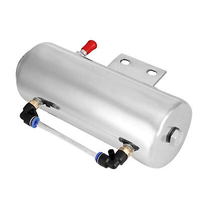 #ad ・500ML Aluminium Alloy Overflow Coolant Tank Reservoir Cooling For Radiator Wate $41.21