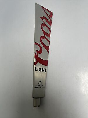 #ad Coors Light Metal BEER Tap Pull Handle 12quot; Recycled Aluminum Can Man Cave Bar $26.79
