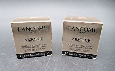 #ad 2 Pack Lancome Absolue Revitalizing Eye Cream 5ml 0.16oz *NEW IN BOX* $19.99