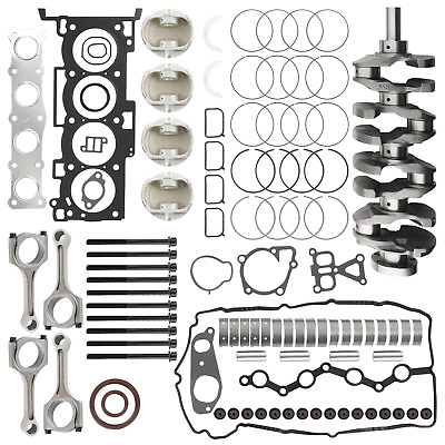 #ad G4KE Engine Overhaul Rebuild Kit amp; Crankshaft amp; 4X Con Rods For Hyundai KIA 2.4L $559.98