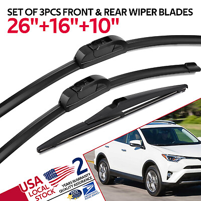 #ad OEM QUALITY Windshield Wiper Blade Kit For Toyota RAV4 2013 2018 of 26#x27;#x27; 16#x27;#x27; 10 $17.89