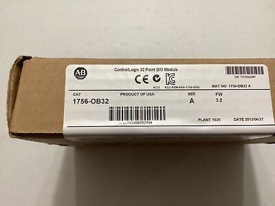#ad New Factory Sealed AB 1756 OB32 A ControlLogix 32 Point D O Module $245.00