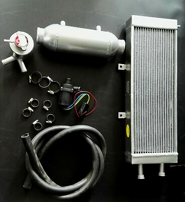 #ad 5quot; x 10quot; Barrel Intercooler Kit Water Liquid To Air Turbo Charge Air Cooler Kit AU $597.00