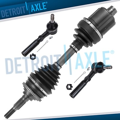 #ad Front CV Axle Shaft Outer Tie Rod Ends for Chevrolet Cavalier Pontiac Sunfire $87.15