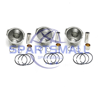 #ad 3Pieces Piston amp; Rings amp; Pin amp; Clip for Komatsu 3D84 1 3D84 1FA 3D84 16A Engine $300.00