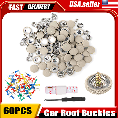 #ad 60pcs Sagging Headliner Repair Buckle Pins Rivet car Roof Liner Ceiling Repair $6.99