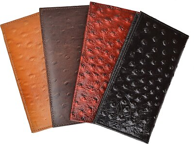 #ad Marshal Genuine Leather New Checkbook Covers Case Wallet #156OS $12.99