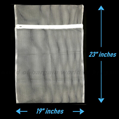#ad LARGE MESH Laundry Bag 19x23quot; Washing Machine Bra Lingerie Delicates Wash Net $7.95
