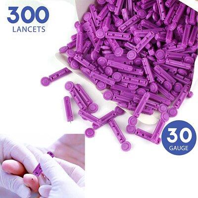 #ad 3 Box 300 Twist Top Lancets 30 Gauge for Diabetic Blood Testing Lancets 30g $7.99