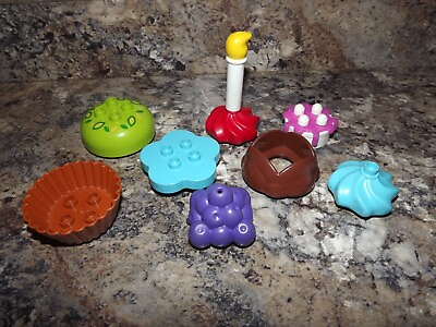 #ad Lego Food Cupcake birthday candle Ice Cream Toppers creative cakes Lot 3 $18.99