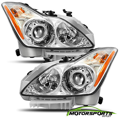 #ad For 2008 2015 Infiniti G37 Q60 Coupe Factory Style Chrome Headlights Pair $352.98